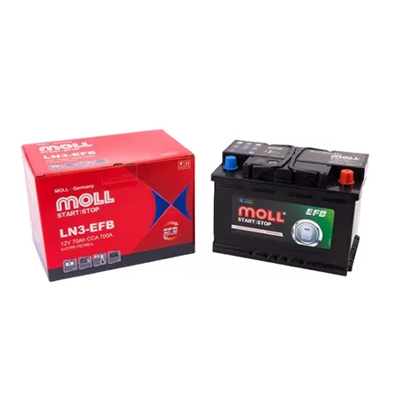 MOLL EFB 6-QTPE-70 70 A/h 700 A R+ 278x175x190 мм