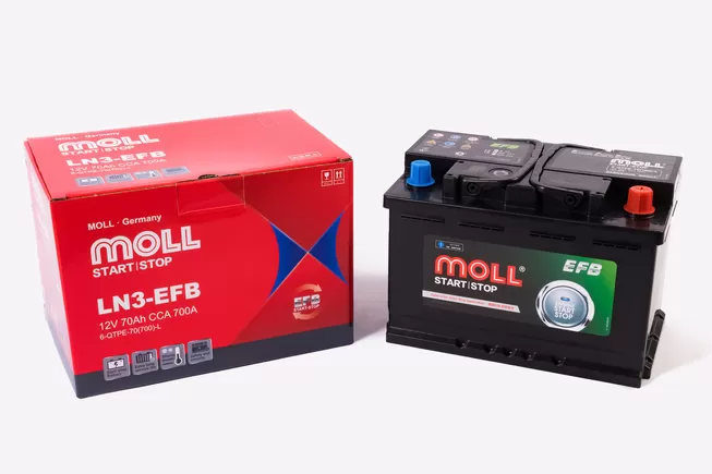 MOLL EFB 6-QTPE-70 70 A/h 700 A R+ 278x175x190 мм