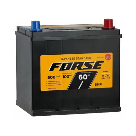 Forse Asia 65D23L 60 A/h 600 A R+ 230x173x204 мм
