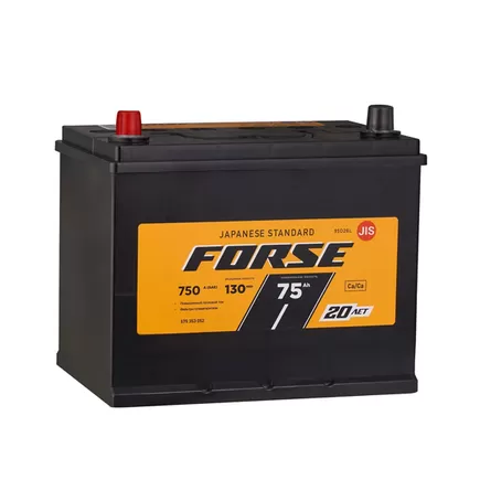 Forse Asia 95D26R 75 A/h 750 A L+ 260x173x204 мм