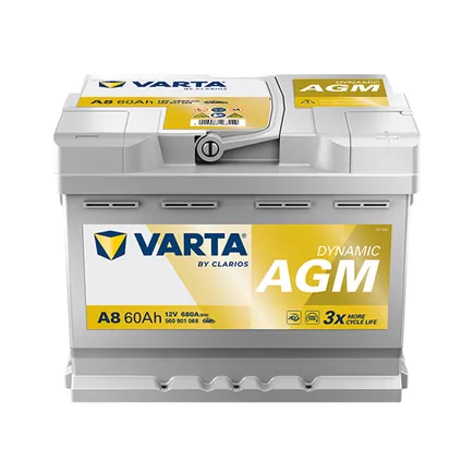 Varta Silver Dynamic AGM A8 60 A/h 680 A R+ 242х175х190 мм