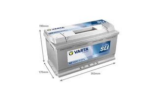 Varta Dynamic SLI H3 100 A/h 830 A R+ 353x175x190 мм