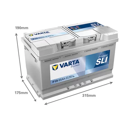 Varta Dynamic SLI F19 85 A/h 800 A R+ 315x175x190 мм