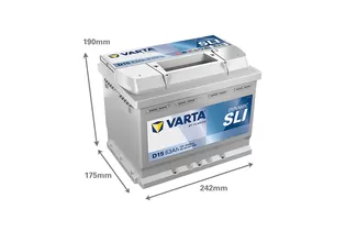 Varta Dynamic SLI D15 63 A/h 610 A R+ 242x175x190 мм