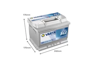 Varta Dynamic SLI D21 61 A/h 600 A R+ 242x175x175 мм