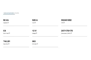Varta Dynamic SLI C6 52 A/h 520 A R+ 207x175x175 мм