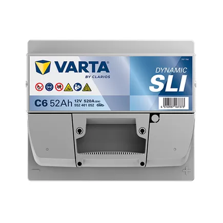 Varta Dynamic SLI C6 52 A/h 520 A R+ 207x175x175 мм