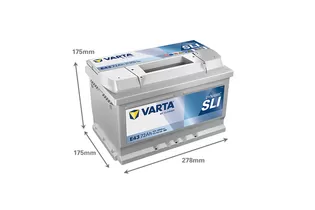 Varta Dynamic SLI E43 72 A/h 680 A R+ 278x175x175 мм
