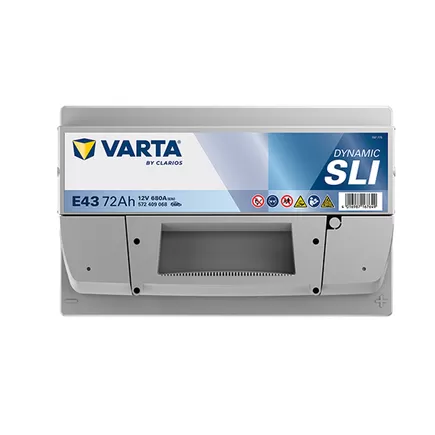 Varta Dynamic SLI E43 72 A/h 680 A R+ 278x175x175 мм