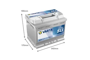 Varta Dynamic SLI D24 60 A/h 540 A R+ 242x175x190 мм