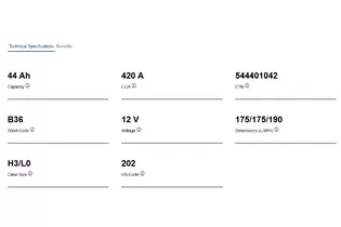 Varta Dynamic SLI B36 44 A/h 420 A R+ 175x175x190 мм