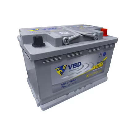 VBD AGM 70 A/h 720 А R+ 278x175x190 мм