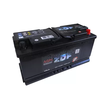 ZDF AGM VRL6 110 A/h 1000 А R+ 393x175x190 мм