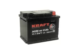 Kraft AGM 65 A/h 700 А R+ 242x175x190 мм