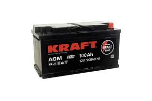 Kraft AGM 100 A/h 900 А R+ 353x175x190 мм
