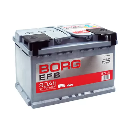 Borg EFB 80 A/h 780 A R+ 278x175x190 мм