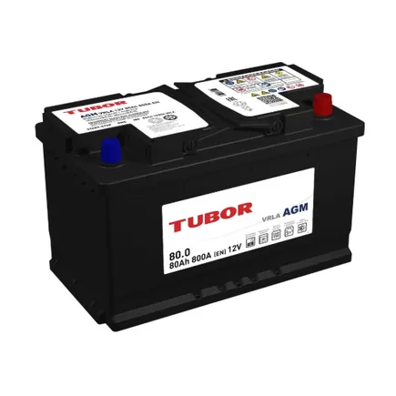 Tubor AGM 80 A/h 800 A R+ 315x175x190 мм