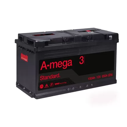 A-MEGA Standard 100 A/h 850 A R+ 353x175x190 мм