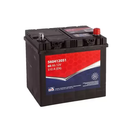 AD Asia 60 A/h 510 A R+ 230x172x220 мм