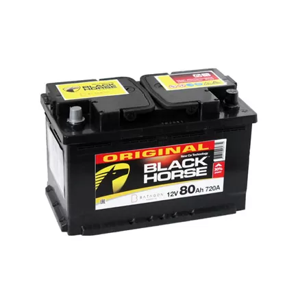 Black Horse 80 A/h 720 A R+ 315x175x190 мм