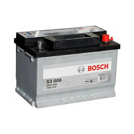 Bosch S3 008 70 А/h 640 A R+ (570 409 064) 278x175x190 мм