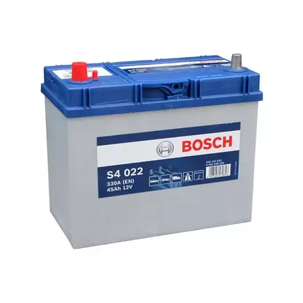Bosch S4 022 Asia 45 А/h 330 A L+ (545 157 033) 238x127x225 мм