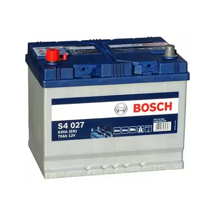Bosch S4 027 Asia 70 А/h 630 A L+ (570 413 063) 260x175x220 мм