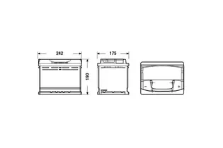 Centra Futura CA640 64 A/h 640 А R+ 242x175x190 мм